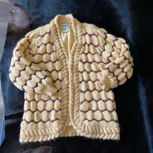 Vintage wool mohair blend cardigan jacket